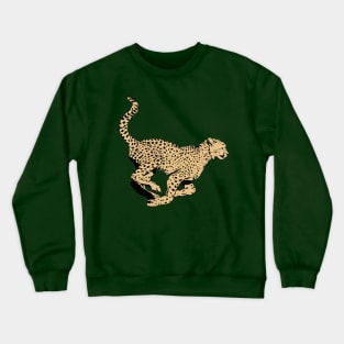 Running Cheetah Crewneck Sweatshirt